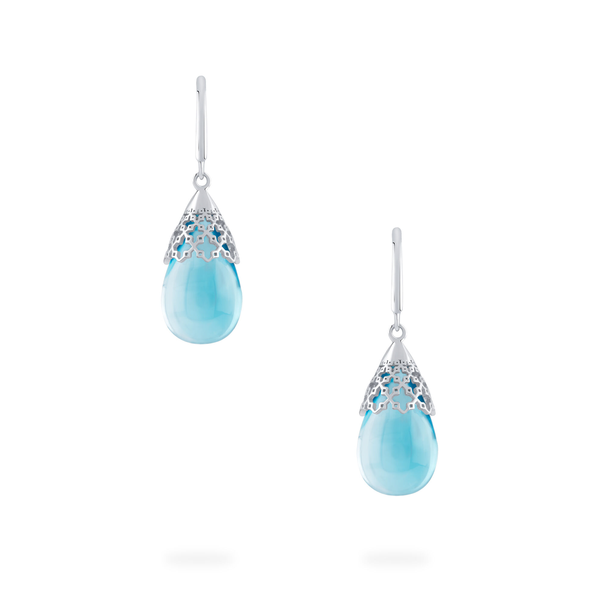Topaz teardrop on sale earrings